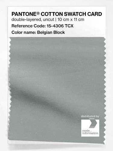 PANTONE® COTTON SWATCH CARD 15-4306 TCX Belgian Block