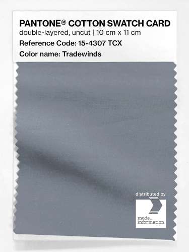 PANTONE® COTTON SWATCH CARD 15-4307 TCX Tradewinds