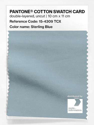 Product image of the product “PANTONE® COTTON SWATCH CARD 15-4309 TCX Sterling Blue ”