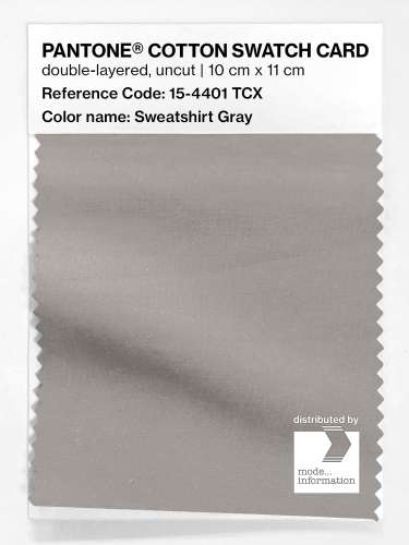Artikelbild des Artikels “PANTONE® COTTON SWATCH CARD 15-4401 TCX Sweatshirt Gray “