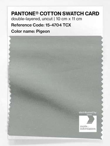 PANTONE® COTTON SWATCH CARD 15-4704 TCX Pigeon