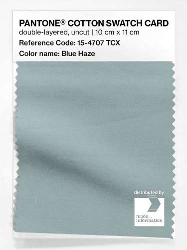 PANTONE® COTTON SWATCH CARD 15-4707 TCX Blue Haze