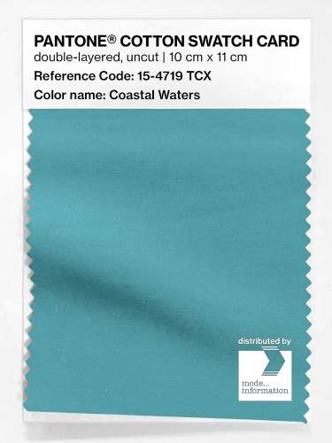 Artikelbild des Artikels “PANTONE® COTTON SWATCH CARD 15-4719 TCX Coastal Waters “