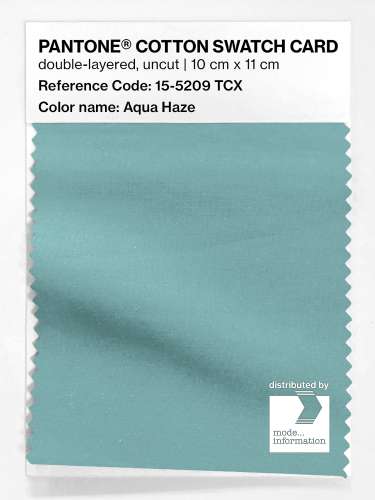 PANTONE® COTTON SWATCH CARD 15-5209 TCX Aqua Haze