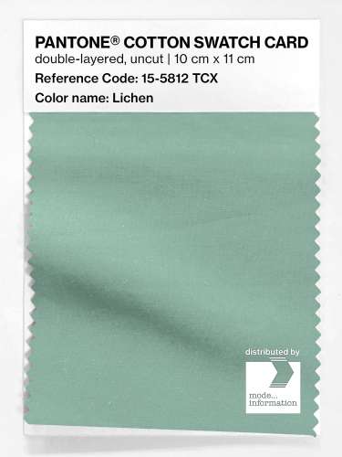 PANTONE® COTTON SWATCH CARD 15-5812 TCX Lichen