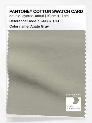 Product image of the product “PANTONE® COTTON SWATCH CARD 15-6307 TCX Agate Gray ”