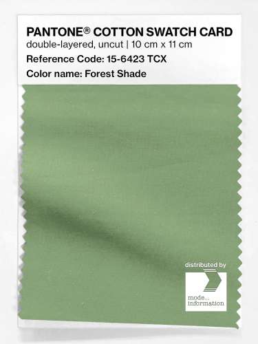 Product image of the product “PANTONE® COTTON SWATCH CARD 15-6423 TCX Forest Shade ”