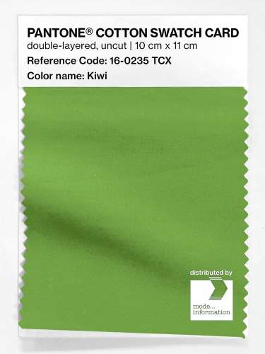 Product image of the product “PANTONE® COTTON SWATCH CARD 16-0235 TCX Kiwi ”