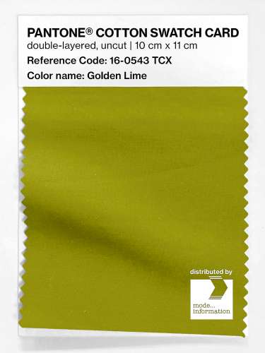 Artikelbild des Artikels “PANTONE® COTTON SWATCH CARD 16-0543 TCX Golden Lime “