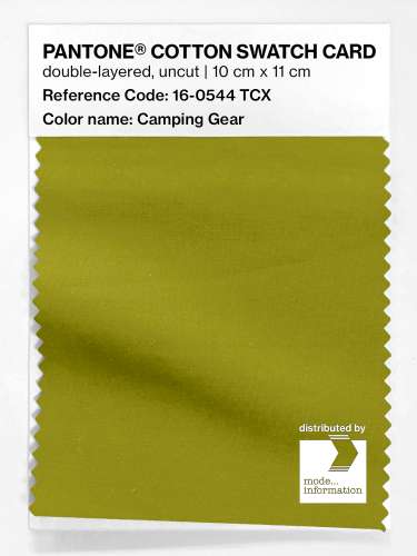 Artikelbild des Artikels “PANTONE® COTTON SWATCH CARD 16-0544 TCX Camping Gear “