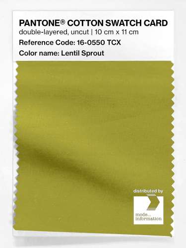 Artikelbild des Artikels “PANTONE® COTTON SWATCH CARD 16-0550 TCX Lentil Sprout “
