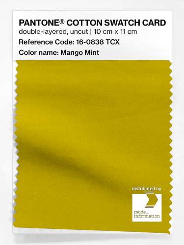Artikelbild des Artikels “PANTONE® COTTON SWATCH CARD 16-0838 TCX Mango Mint “