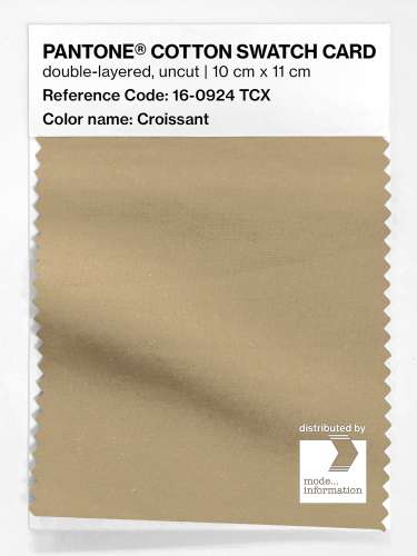 PANTONE® COTTON SWATCH CARD 16-0924 TCX Croissant