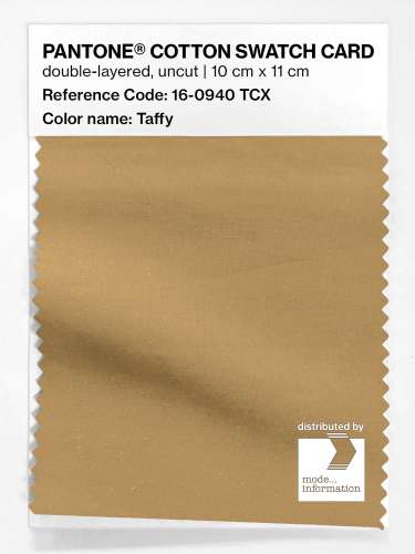 PANTONE® COTTON SWATCH CARD 16-0940 TCX Taffy