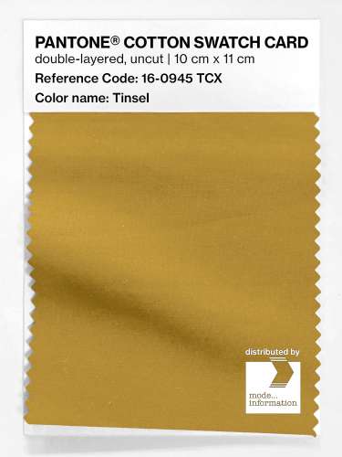 PANTONE® COTTON SWATCH CARD 16-0945 TCX Tinsel