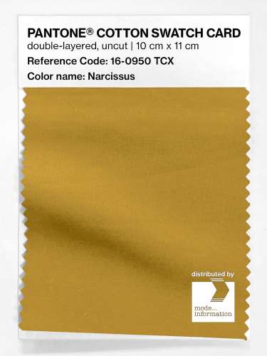 PANTONE® COTTON SWATCH CARD 16-0950 TCX Narcissus