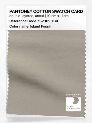 Artikelbild des Artikels “PANTONE® COTTON SWATCH CARD 16-1102 TCX Island Fossil “
