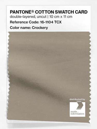Product image of the product “PANTONE® COTTON SWATCH CARD 16-1104 TCX Crockery ”