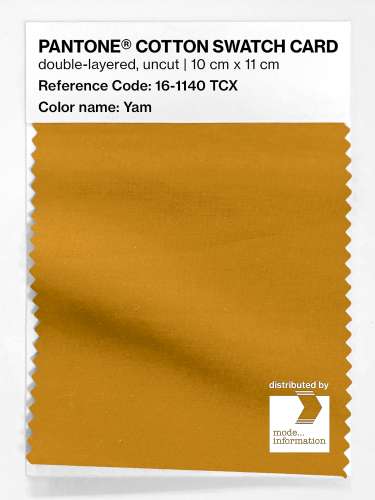 PANTONE® COTTON SWATCH CARD 16-1140 TCX Yam