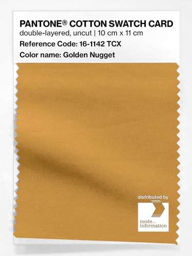 Product image of the product “PANTONE® COTTON SWATCH CARD 16-1142 TCX Golden Nugget ”