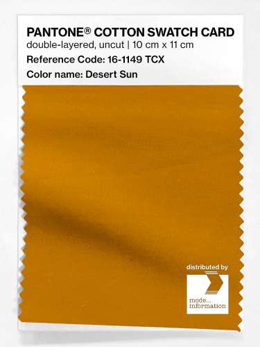 Product image of the product “PANTONE® COTTON SWATCH CARD 16-1149 TCX Desert Sun ”
