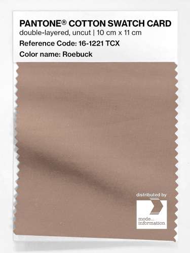 PANTONE® COTTON SWATCH CARD 16-1221 TCX Roebuck