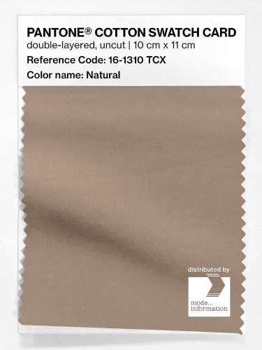 Product image of the product “PANTONE® COTTON SWATCH CARD 16-1310 TCX Natural ”