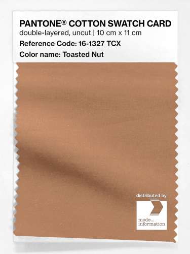 Product image of the product “PANTONE® COTTON SWATCH CARD 16-1327 TCX Toasted Nut ”