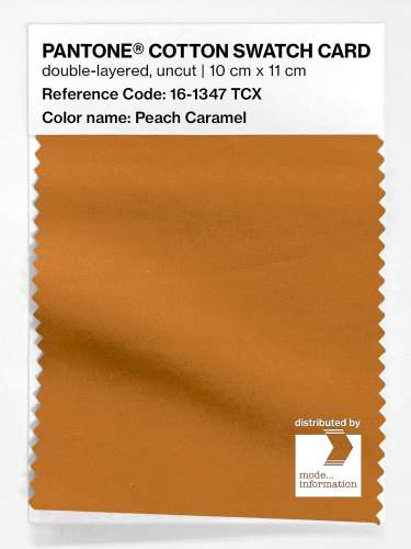 Artikelbild des Artikels “PANTONE® COTTON SWATCH CARD 16-1347 TCX Peach Caramel “