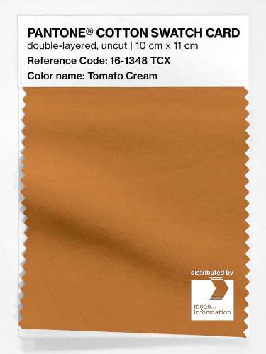 Artikelbild des Artikels “PANTONE® COTTON SWATCH CARD 16-1348 TCX Tomato Cream “