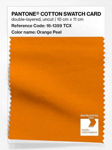 PANTONE® COTTON SWATCH CARD 16-1359 TCX Orange Peel