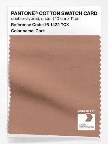PANTONE® COTTON SWATCH CARD 16-1422 TCX Cork
