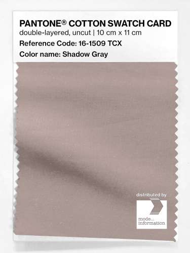 Product image of the product “PANTONE® COTTON SWATCH CARD 16-1509 TCX Shadow Gray ”