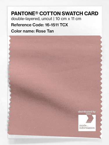 PANTONE® COTTON SWATCH CARD 16-1511 TCX Rose Tan