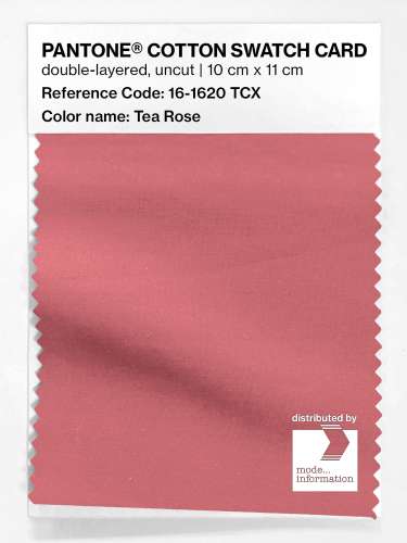 PANTONE® COTTON SWATCH CARD 16-1620 TCX Tea Rose