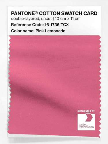Product image of the product “PANTONE® COTTON SWATCH CARD 16-1735 TCX Pink Lemonade ”