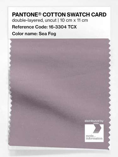 PANTONE® COTTON SWATCH CARD 16-3304 TCX Sea Fog