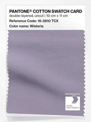 PANTONE® COTTON SWATCH CARD 16-3810 TCX Wisteria