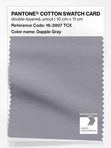 Product image of the product “PANTONE® COTTON SWATCH CARD 16-3907 TCX Dapple Gray ”