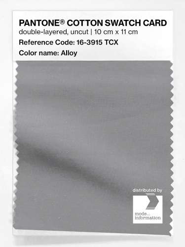 PANTONE® COTTON SWATCH CARD 16-3915 TCX Alloy