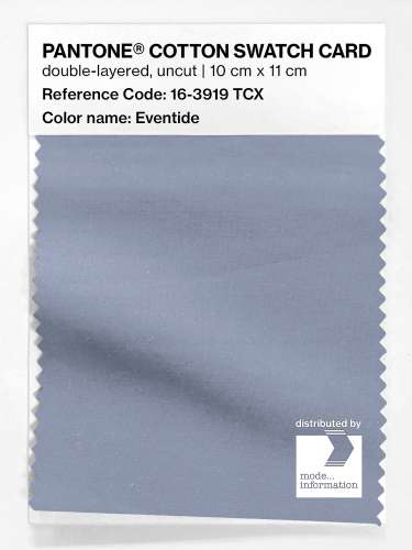 PANTONE® COTTON SWATCH CARD 16-3919 TCX Eventide