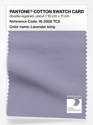 Artikelbild des Artikels “PANTONE® COTTON SWATCH CARD 16-3928 TCX Lavender Icing “