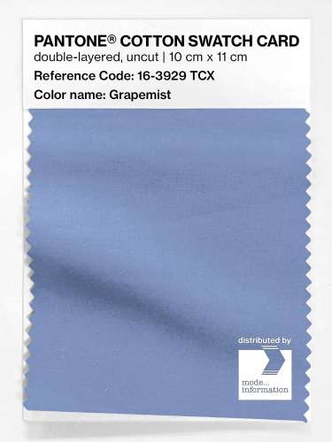 PANTONE® COTTON SWATCH CARD 16-3929 TCX Grapemist