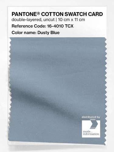 PANTONE® COTTON SWATCH CARD 16-4010 TCX Dusty Blue