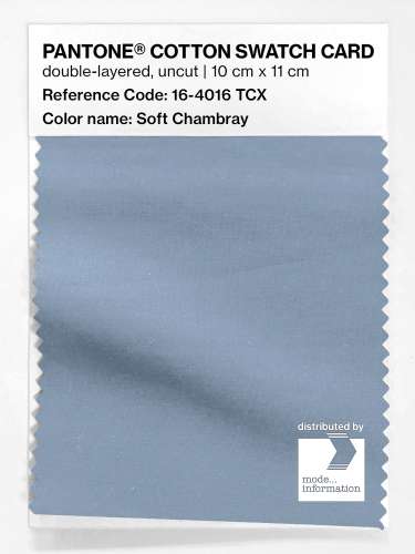 Artikelbild des Artikels “PANTONE® COTTON SWATCH CARD 16-4016 TCX Soft Chambray “