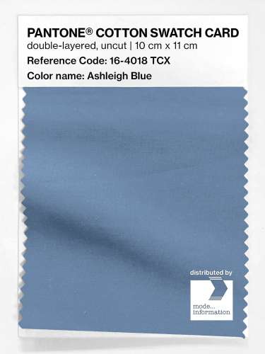Artikelbild des Artikels “PANTONE® COTTON SWATCH CARD 16-4018 TCX Ashleigh Blue “