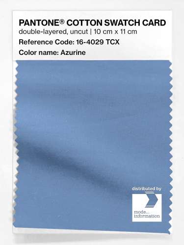 Artikelbild des Artikels “PANTONE® COTTON SWATCH CARD 16-4029 TCX Azurine “