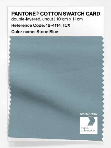 Product image of the product “PANTONE® COTTON SWATCH CARD 16-4114 TCX Stone Blue ”