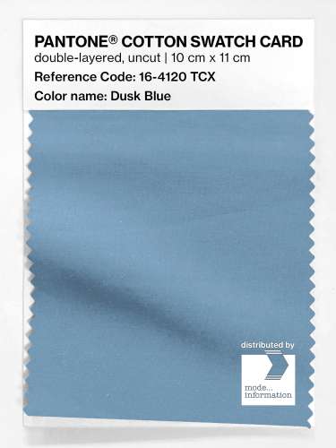 PANTONE® COTTON SWATCH CARD 16-4120 TCX Dusk Blue