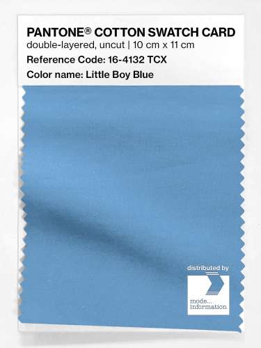 PANTONE® COTTON SWATCH CARD 16-4132 TCX Little Boy Blue